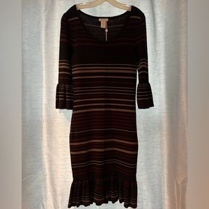 Form fitting knit dress